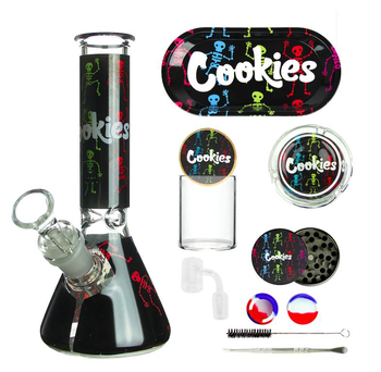Подарочный набор с бонгом Cookies 2 - Бонги - Бонги стеклянные - Прямые бонги - Магазин ТОПовых приборов и аксессуаров для  курения  bongstore.ru